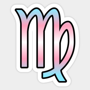 Virgo Trans Pride Symbol Sticker